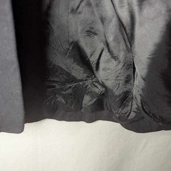 Zara Woman Black Long Sleeve Single Button Blazer Size 6 Wool Blend - Picture 5 of 10